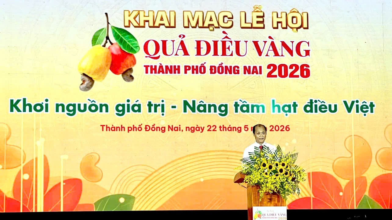 Đồng Nai nâng tầm thương hiệu điều Việt qua Lễ hội Quả Điều Vàng 2026