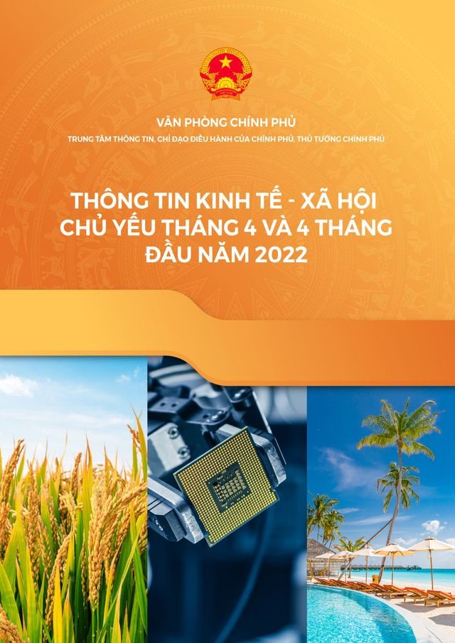 (INFOGRAPHICS) Toàn cảnh KTXH 4 tháng đầu năm 2022: Nhiều lĩnh vực đạt mức tốt hơn trước đại dịch