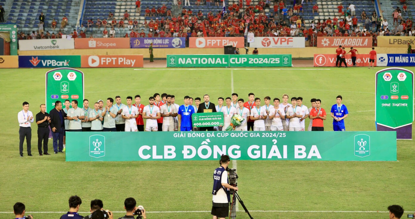 Thể Công Viettel nhận đồng Giải Ba Cúp Quốc gia 2024-2025