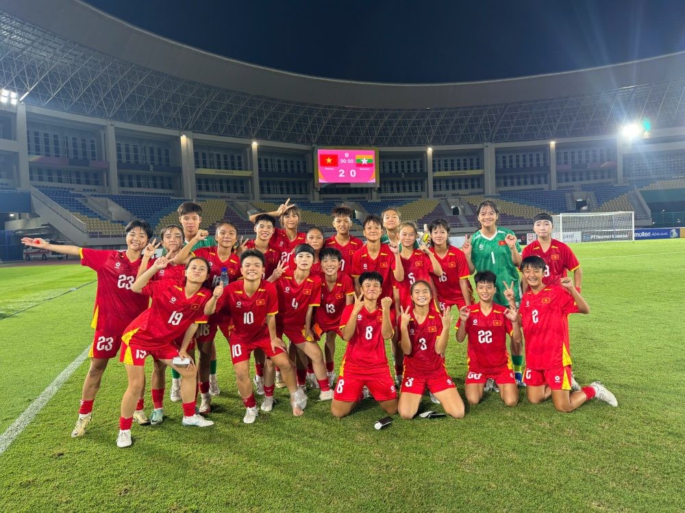 Thắng đối thủ trực tiếp Myanmar, U16 nữ Việt Nam giành vé vào bán kết