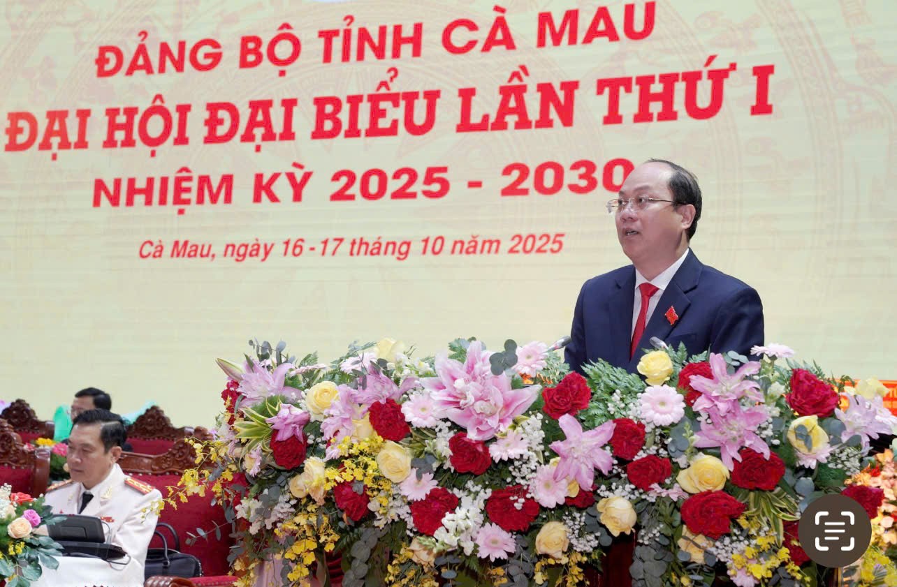 Cà Mau bước vào kỷ nguyên mới: Đại hội lần thứ I khẳng định tầm nhìn phát triển xanh, hiện đại, bền vững