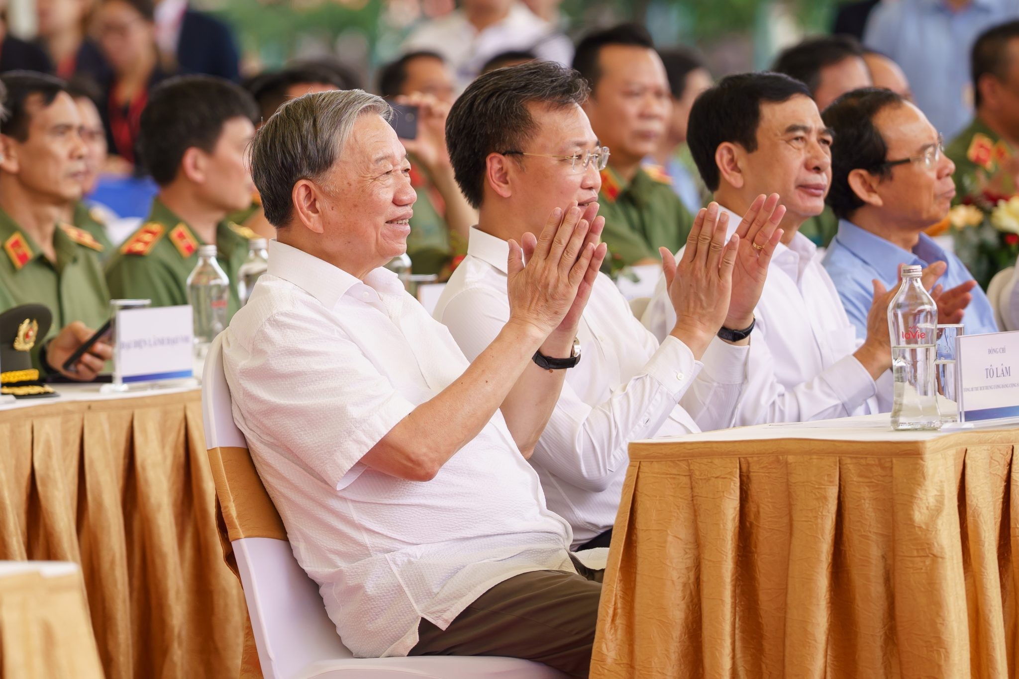 Tổng Bí thư Tô Lâm và các đại biểu tham dự Lễ khởi công sân vận động PVF