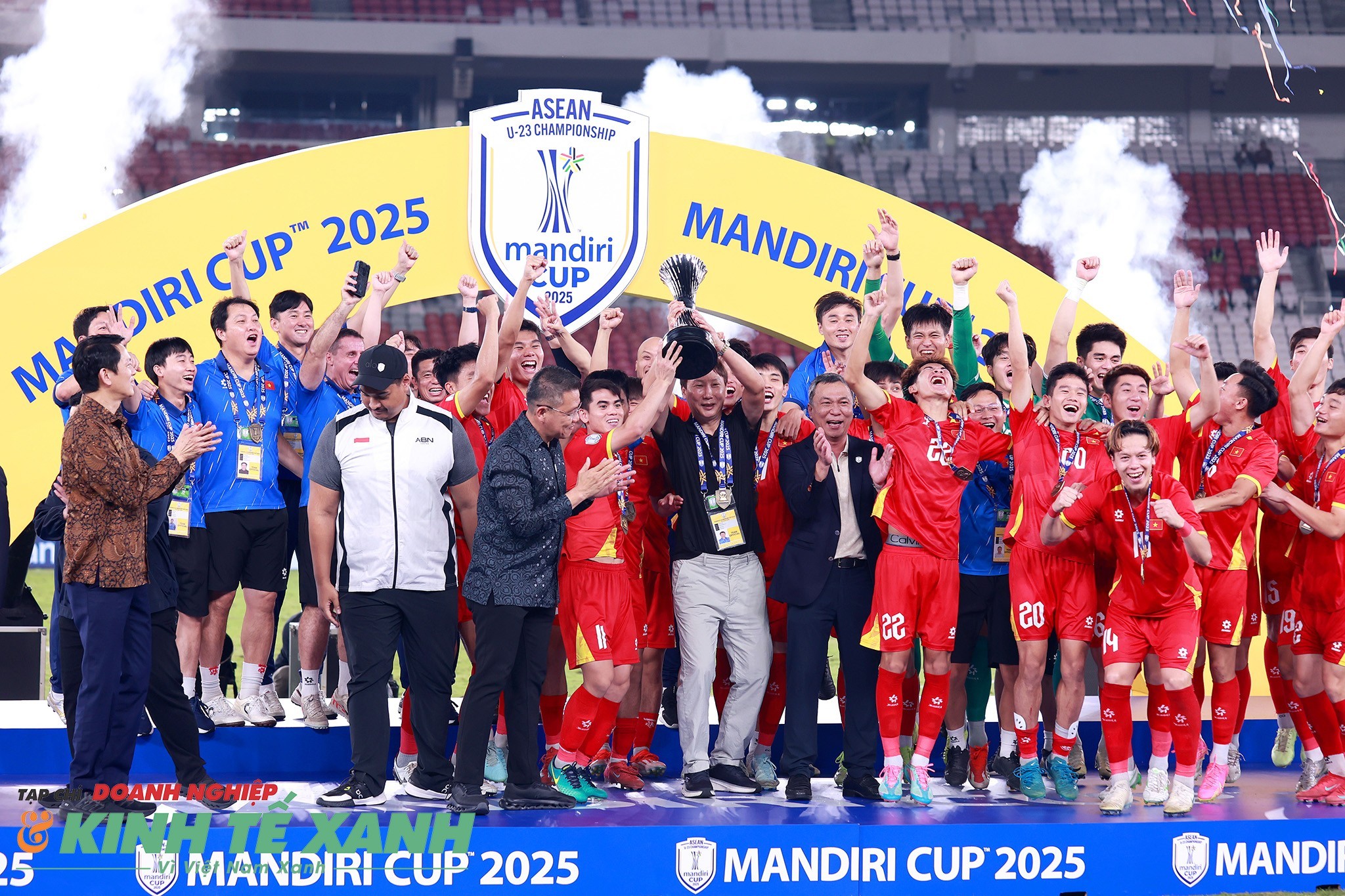 Đội tuyển U22/U23 Việt Nam xuất sắc đoạt Mandiri Cup 2025 tại Indonesia tháng 7/2025