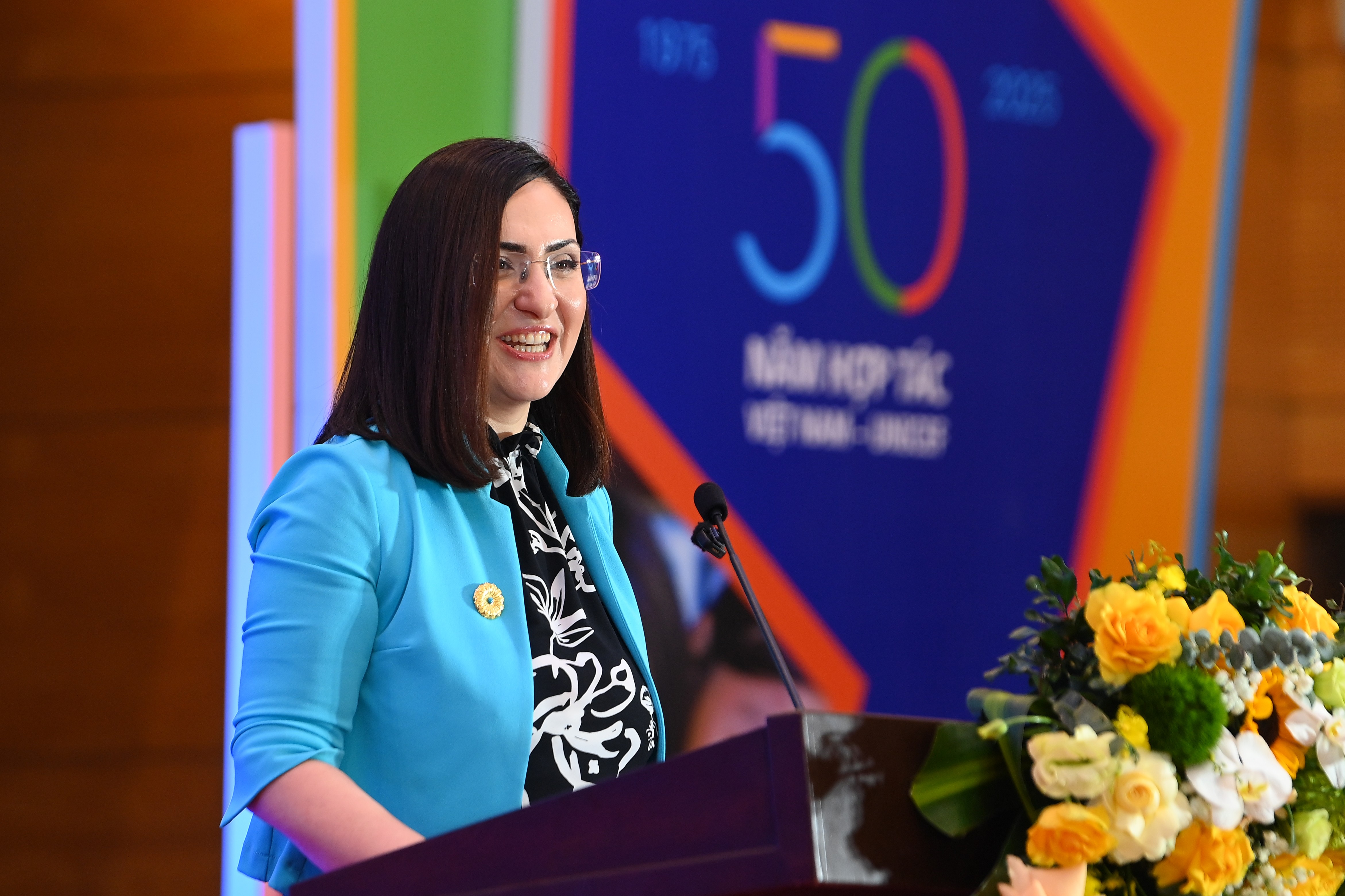 Bà Sophie Kiladze, Chủ tịch Ủy ban về quyền trẻ em của Liên hợp quốc, biểu dương những thành tựu của Việt Nam trong thời gian qua.