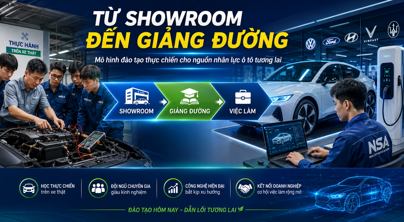 Từ showroom đến giảng đường: Hướng đi mới cho nguồn nhân lực ngành ô tô Việt Nam