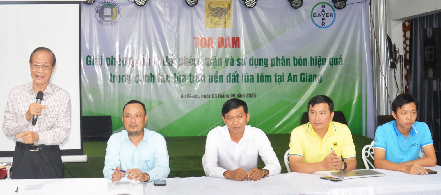 Giải pháp cải tạo đất cho vùng lúa – tôm An Giang: Hướng đến phát triển bền vững