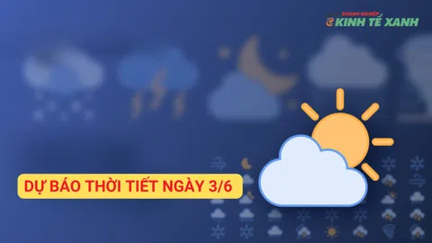 Dự báo thời tiết ngày hôm nay 3/6