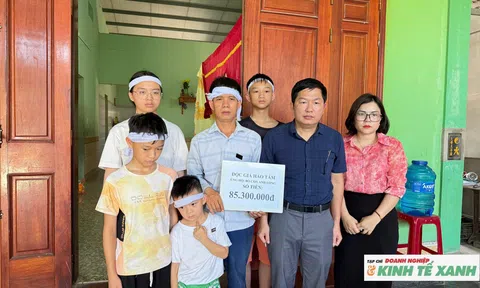 Hơn 85 triệu đồng đến với 4 con nhỏ mồ côi mẹ sau tai nạn giao thông