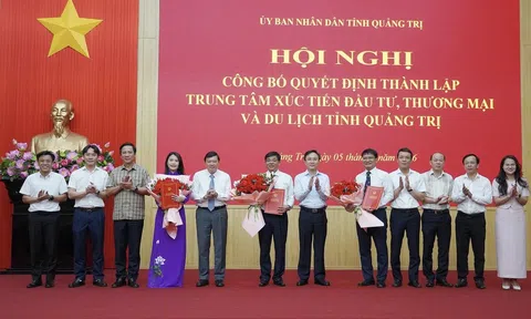 Tỉnh Quảng Trị công bố Quyết định  thành lập Trung tâm Xúc tiến đầu tư, thương mại và Lc88.men Cá cược thể thao