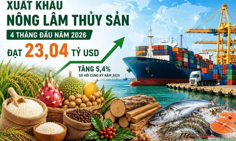 Sân Chơi Lc88.com Web Uy Tín nông lâm Lc88game hiện đang mở 4 tháng đầu năm 2026 đạt 23,04 tỷ USD, tăng 5,4%