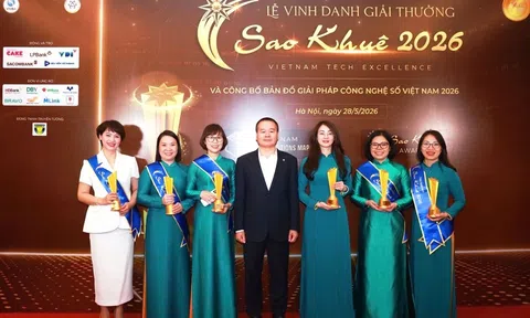 BIDV thắng lớn với 6/6 giải pháp ngân hàng số đạt giải Sao Khuê 2026
