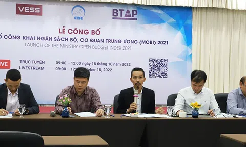Công bố chỉ số ngân sách Bộ và cơ quan Trung ương năm 2021