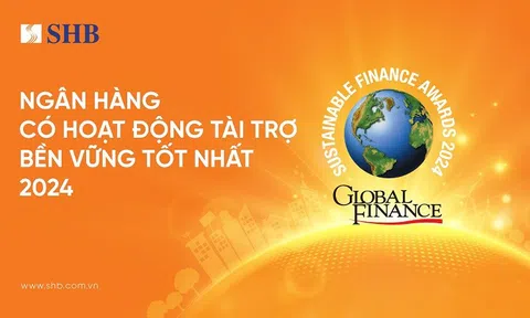 SHB năm thứ hai liên tiếp được vinh danh Ngân hàng có hoạt động Tài trợ Bền vững tốt nhất