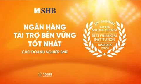 SHB được vinh danh “Ngân hàng tài trợ bền vững tốt nhất dành cho 10Lc88 Casino & Thể Thao Link Mới SME”