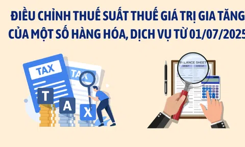 Điều chỉnh thuế suất thuế giá trị gia tăng của một số hàng hóa, dịch vụ từ 01/07/2025