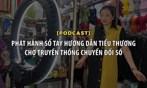 Phát hành Sổ tay hướng dẫn tiểu thương chợ truyền thống chuyển đổi số