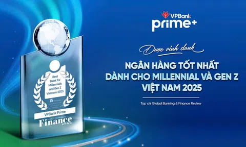 VPBank Prime là thương hiệu Lc888.com link không chặn đầu tiên được vinh danh “Ngân hàng tốt nhất dành cho Millennial và Gen Z Việt Nam 2025”