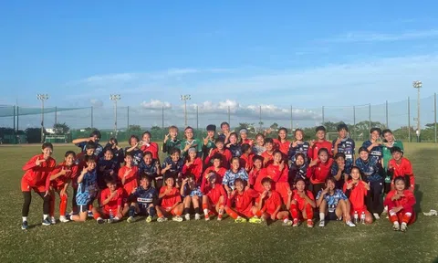 Đội tuyển U20 nữ Việt Nam thi đấu trận giao hữu đầu tiên trong chuyến tập huấn Nhật Bản