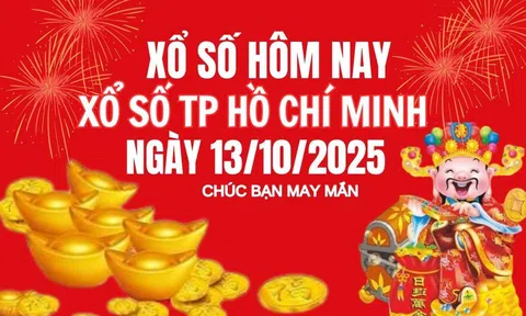 Kết quả xổ số Hồ Chí Minh hôm nay 13/10/2025 - XSHCM 13/10