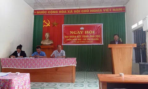 Tuyên Quang: Rộn ràng ngày hội Đại đoàn kết toàn dân tộc thôn Nậm Mu - xã Tân Quang