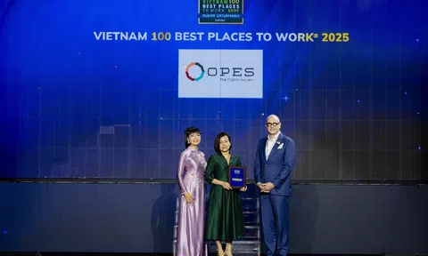 OPES lọt Top 5 nơi làm việc tốt nhất Việt Nam 2025 ngành bảo hiểm do Anphabe công bố