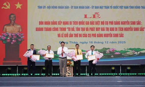 Mộ cụ Phó bảng Nguyễn Sinh Sắc ở Đồng Tháp nhận Bằng xếp hạng di tích quốc gia đặc biệt