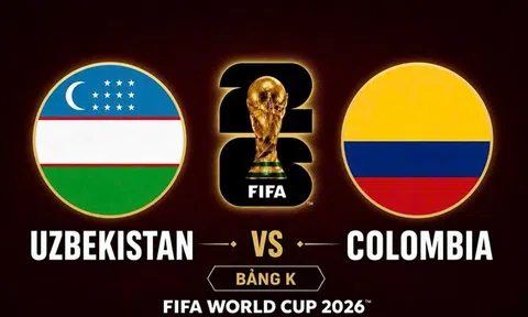Trực tiếp bóng đá Uzbekistan vs Colombia, World Cup 2026 09h00 ngày 18/6 trên VTV3, VTV6