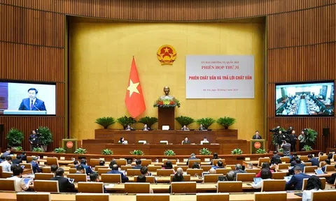 Ủy ban Thường vụ Quốc hội chất vấn và trả lời về nhóm vấn đề thuộc lĩnh vực Lc888.com link không chặn