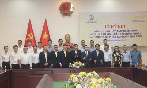 Bình Thuận và Sun Group thiết lập quan hệ đối tác chiến lược trong lĩnh vực đầu tư và phát triển