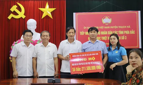Hà Tĩnh: Quyên góp hơn 17 tỷ đồng ủng hộ đồng bào bão lụt các tỉnh phía Bắc