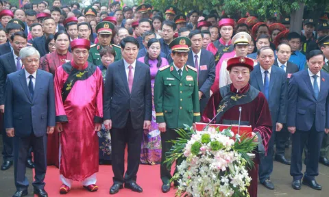 Chủ tịch nước Lương Cường dâng hương Giỗ Tổ Hùng Vương