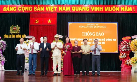 Đại tá Hồ Song Ân được bổ nhiệm làm Giám đốc Công an tỉnh Quảng Ngãi