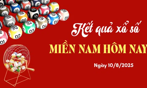 Kết quả xổ số miền Nam hôm nay 10/8/2025 - XSMN 10/8