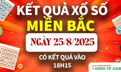 Kết quả xổ số miền Bắc hôm nay 25/8/2025 - XSMB 25/8