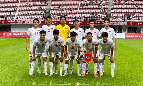 U22 Việt Nam không thể vượt qua U22 Uzbekistan tại lượt trận thứ hai CFA Team China 2024