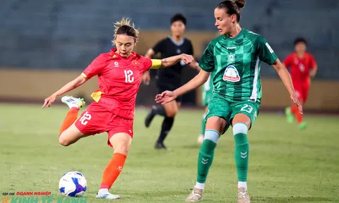 Đội tuyển nữ Việt Nam thi đấu giao hữu với CLB bóng đá nữ Werder Bremen tại Hà Nội