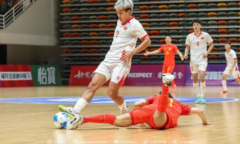 Đội tuyển futsal Việt Nam thắng đậm chủ nhà Trung Quốc, vững vàng ở ngôi đầu bảng