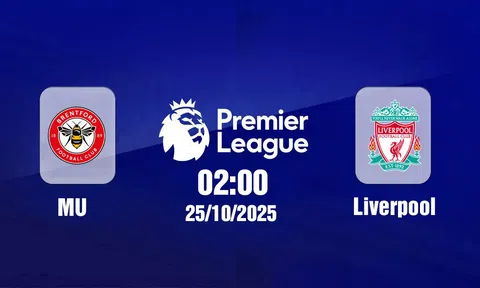 Trực tiếp bóng đá Brentford vs Liverpool Ngoại hạng Anh 02h00, 26/10/2025