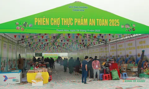 Thanh Hóa thúc đẩy tiêu thụ nông sản tại phiên chợ thực phẩm an toàn 2025