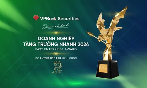 Tăng trưởng vượt trội, Chứng khoán VPBank nhận giải thưởng “10Lc88 Casino & Thể Thao Link Mới tăng trưởng nhanh 2024”