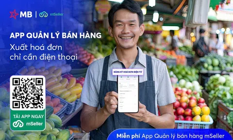 MB tặng APP quản lý bán hàng, xuất hoá đơn điện tử cho hộ kinh doanh