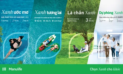 “Chọn Xanh cho Khỏe” với loạt sản phẩm bảo hiểm mới từ Manulife
