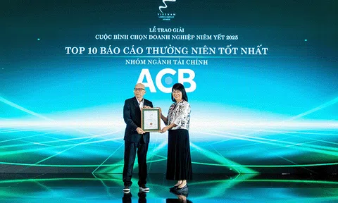 ACB được vinh danh “Top 10 Báo cáo thường niên tốt nhất” trong nhóm ngành Lc888.com link không chặn