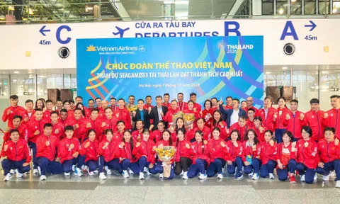 Đoàn Thể thao Việt Nam lên đường sang Thái Lan, sẵn sàng cho SEA Games 33